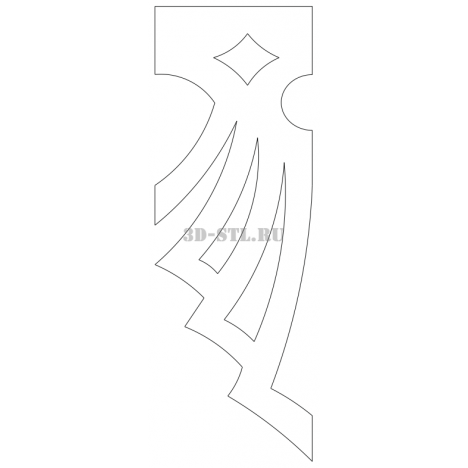 House carving 84 | DXF and CDR - vector file for laser and CNC milling machines (CorelDraw, ArtCAM, AutoCAD, etc.)