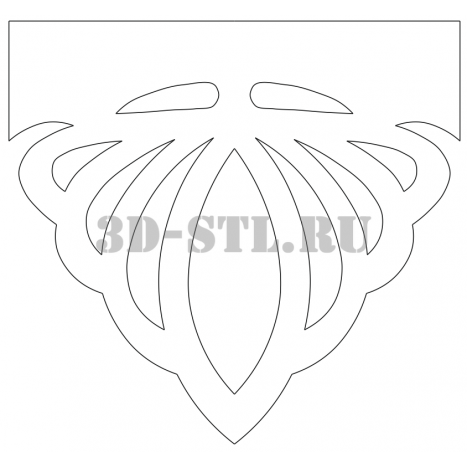 House carving 45 | DXF and CDR - vector file for laser and CNC milling machines (CorelDraw, ArtCAM, AutoCAD, etc.)