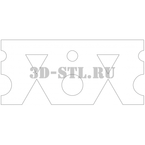 House carving 145 | DXF and CDR - vector file for laser and CNC milling machines (CorelDraw, ArtCAM, AutoCAD, etc.)