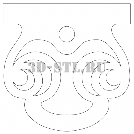 House carving 35 | DXF and CDR - vector file for laser and CNC milling machines (CorelDraw, ArtCAM, AutoCAD, etc.)