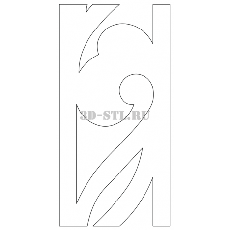 House carving 135 | DXF and CDR - vector file for laser and CNC milling machines (CorelDraw, ArtCAM, AutoCAD, etc.)