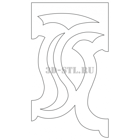 House carving 56 | DXF and CDR - vector file for laser and CNC milling machines (CorelDraw, ArtCAM, AutoCAD, etc.)