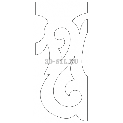 House carving 66 | DXF and CDR - vector file for laser and CNC milling machines (CorelDraw, ArtCAM, AutoCAD, etc.)