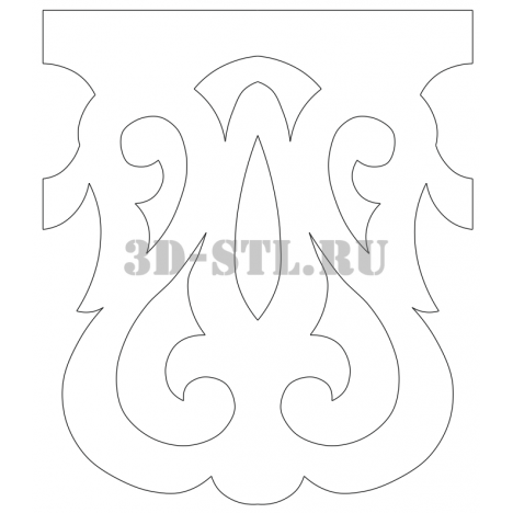 House carving 67 | DXF and CDR - vector file for laser and CNC milling machines (CorelDraw, ArtCAM, AutoCAD, etc.)
