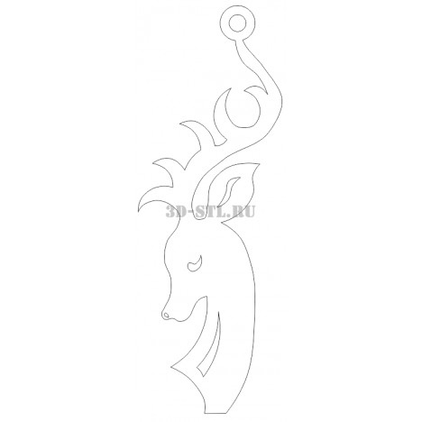 Pendant 78 | DXF and CDR - vector file for laser and CNC milling machines (CorelDraw, ArtCAM, AutoCAD, etc.)