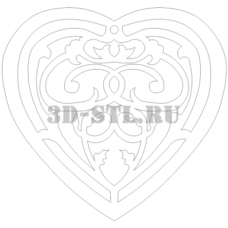 Pendant 100 | DXF and CDR - vector file for laser and CNC milling machines (CorelDraw, ArtCAM, AutoCAD, etc.)