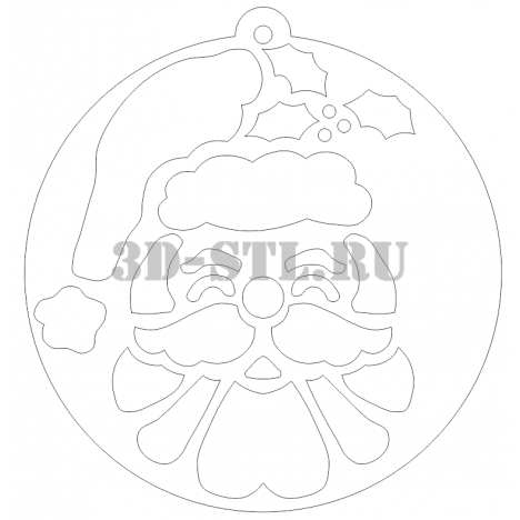Pendant 21 | DXF and CDR - vector file for laser and CNC milling machines (CorelDraw, ArtCAM, AutoCAD, etc.)