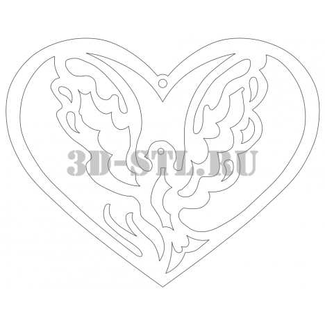 Pendant 32 | DXF and CDR - vector file for laser and CNC milling machines (CorelDraw, ArtCAM, AutoCAD, etc.)
