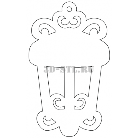 Pendant 3 | DXF and CDR - vector file for laser and CNC milling machines (CorelDraw, ArtCAM, AutoCAD, etc.)