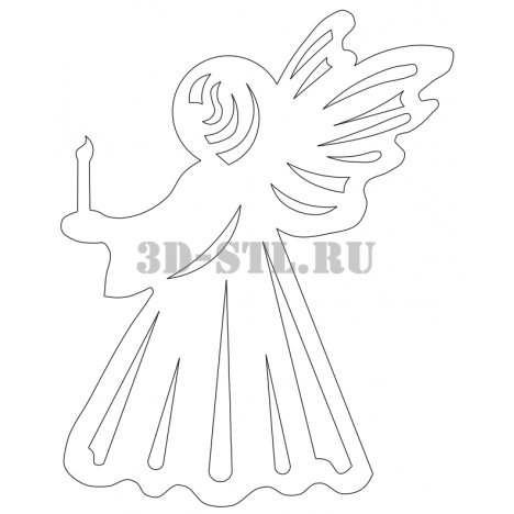 Pendant 94 | DXF and CDR - vector file for laser and CNC milling machines (CorelDraw, ArtCAM, AutoCAD, etc.)