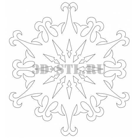 Pendant 74 | DXF and CDR - vector file for laser and CNC milling machines (CorelDraw, ArtCAM, AutoCAD, etc.)