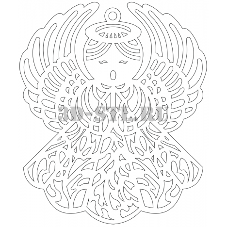 Pendant 105 | DXF and CDR - vector file for laser and CNC milling machines (CorelDraw, ArtCAM, AutoCAD, etc.)