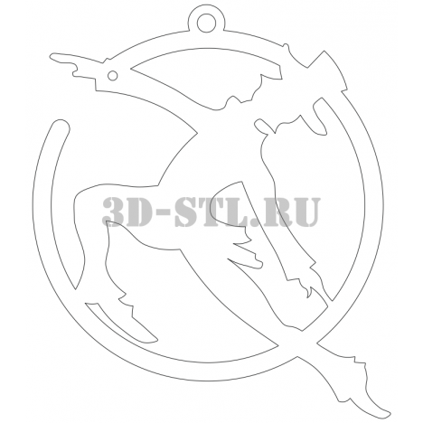 Pendant 115 | DXF and CDR - vector file for laser and CNC milling machines (CorelDraw, ArtCAM, AutoCAD, etc.)