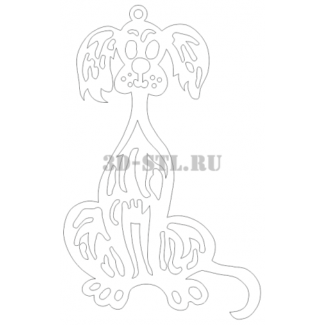 Pendant 66 | DXF and CDR - vector file for laser and CNC milling machines (CorelDraw, ArtCAM, AutoCAD, etc.)