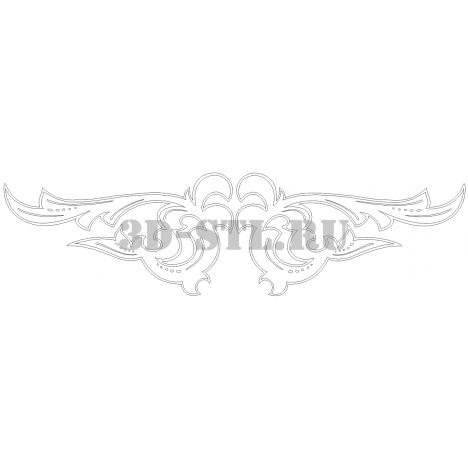 Pattern 26 | DXF and CDR - vector file for laser and CNC milling machines (CorelDraw, ArtCAM, AutoCAD, etc.)