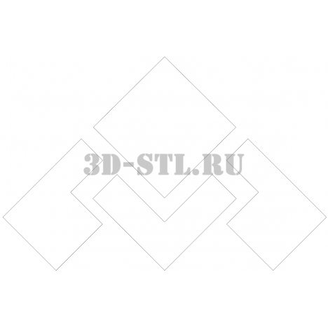 Pattern 36 | DXF and CDR - vector file for laser and CNC milling machines (CorelDraw, ArtCAM, AutoCAD, etc.)