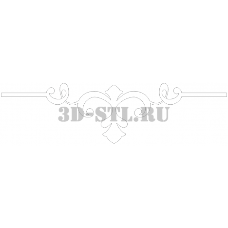 Pattern 56 | DXF and CDR - vector file for laser and CNC milling machines (CorelDraw, ArtCAM, AutoCAD, etc.)