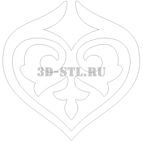 Pattern 87 | DXF and CDR - vector file for laser and CNC milling machines (CorelDraw, ArtCAM, AutoCAD, etc.)