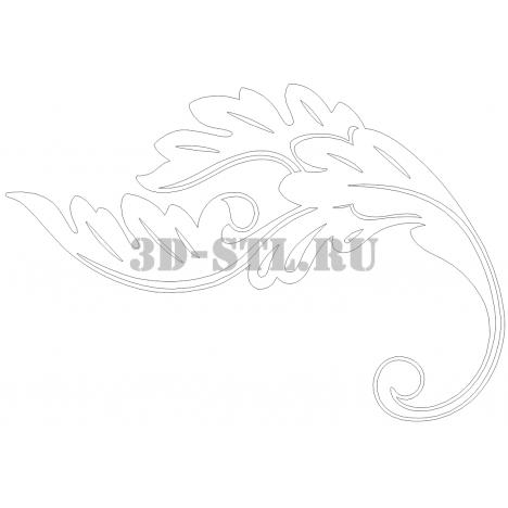 Pattern 17 | DXF and CDR - vector file for laser and CNC milling machines (CorelDraw, ArtCAM, AutoCAD, etc.)