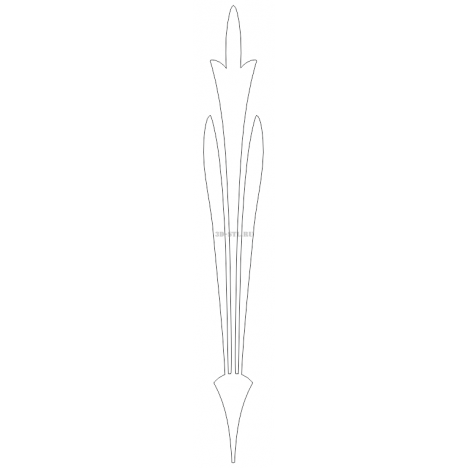 Pattern 107 | DXF and CDR - vector file for laser and CNC milling machines (CorelDraw, ArtCAM, AutoCAD, etc.)