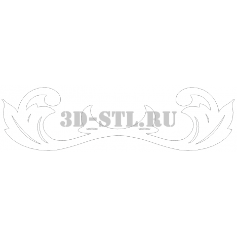 Pattern 68 | DXF and CDR - vector file for laser and CNC milling machines (CorelDraw, ArtCAM, AutoCAD, etc.)