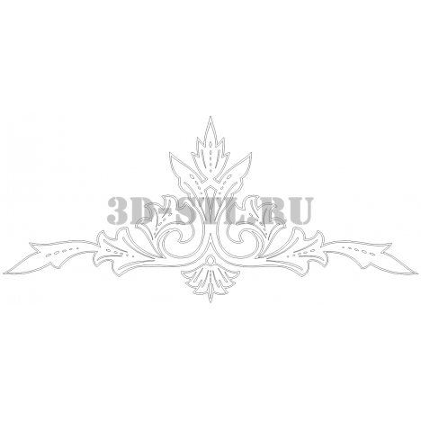 Pattern 28 | DXF and CDR - vector file for laser and CNC milling machines (CorelDraw, ArtCAM, AutoCAD, etc.)