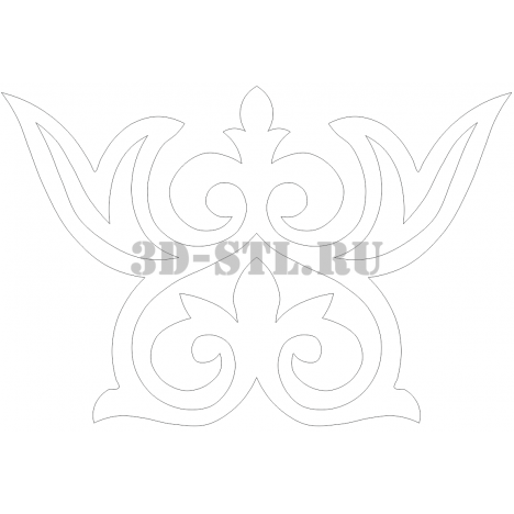 Pattern 89 | DXF and CDR - vector file for laser and CNC milling machines (CorelDraw, ArtCAM, AutoCAD, etc.)