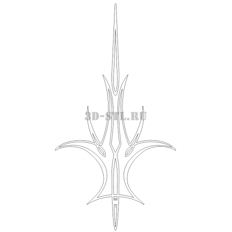 Pattern 109 | DXF and CDR - vector file for laser and CNC milling machines (CorelDraw, ArtCAM, AutoCAD, etc.)