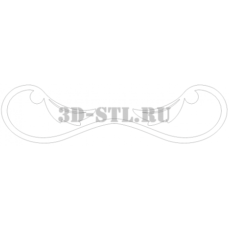 Pattern 71 | DXF and CDR - vector file for laser and CNC milling machines (CorelDraw, ArtCAM, AutoCAD, etc.)