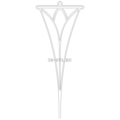 Pattern 22 | DXF and CDR - vector file for laser and CNC milling machines (CorelDraw, ArtCAM, AutoCAD, etc.)