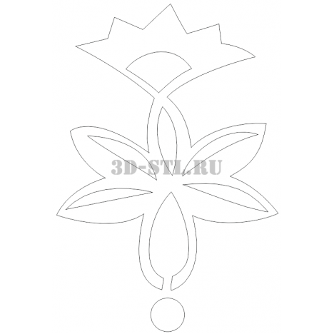 Pattern 123 | DXF and CDR - vector file for laser and CNC milling machines (CorelDraw, ArtCAM, AutoCAD, etc.)