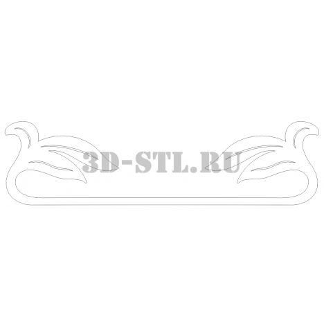 Pattern 83 | DXF and CDR - vector file for laser and CNC milling machines (CorelDraw, ArtCAM, AutoCAD, etc.)