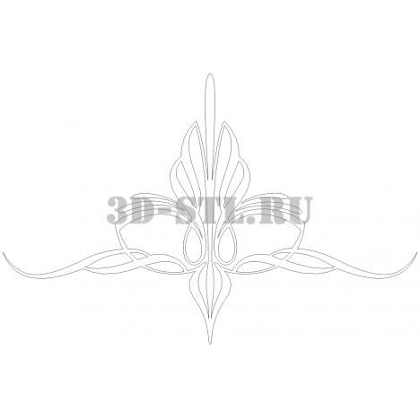 Pattern 114 | DXF and CDR - vector file for laser and CNC milling machines (CorelDraw, ArtCAM, AutoCAD, etc.)