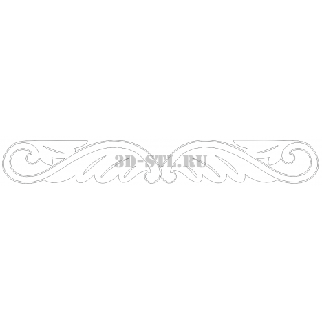 Pattern 24 | DXF and CDR - vector file for laser and CNC milling machines (CorelDraw, ArtCAM, AutoCAD, etc.)