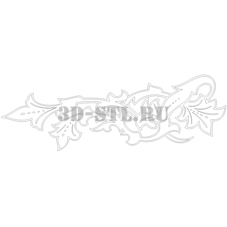 Pattern 35 | DXF and CDR - vector file for laser and CNC milling machines (CorelDraw, ArtCAM, AutoCAD, etc.)