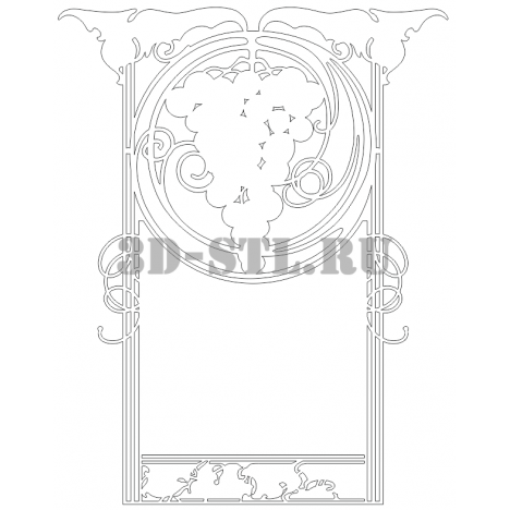 Element 11 | DXF and CDR - vector file for laser and CNC milling machines (CorelDraw, ArtCAM, AutoCAD, etc.)