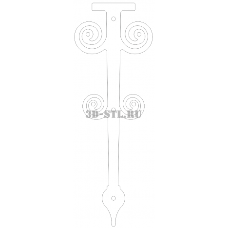 Element 12 | DXF and CDR - vector file for laser and CNC milling machines (CorelDraw, ArtCAM, AutoCAD, etc.)