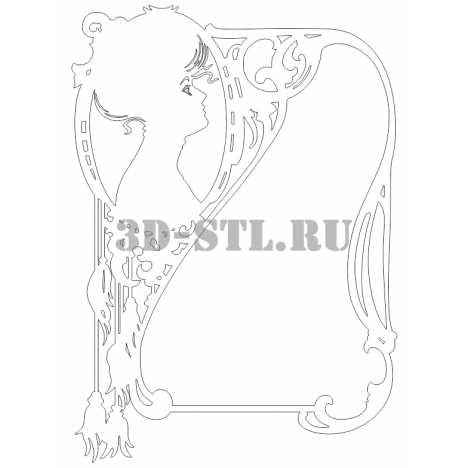 Element 4 | DXF and CDR - vector file for laser and CNC milling machines (CorelDraw, ArtCAM, AutoCAD, etc.)