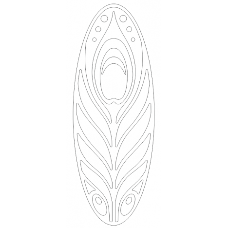 Pattern Element 5 | DXF and CDR - vector file for laser and CNC milling machines (CorelDraw, ArtCAM, AutoCAD, etc.)