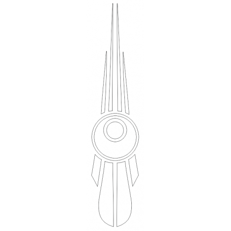 Pattern element 116 | DXF and CDR - vector file for laser and CNC milling machines (CorelDraw, ArtCAM, AutoCAD, etc.)