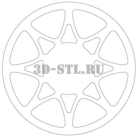Pattern Element 27 | DXF and CDR - vector file for laser and CNC milling machines (CorelDraw, ArtCAM, AutoCAD, etc.)