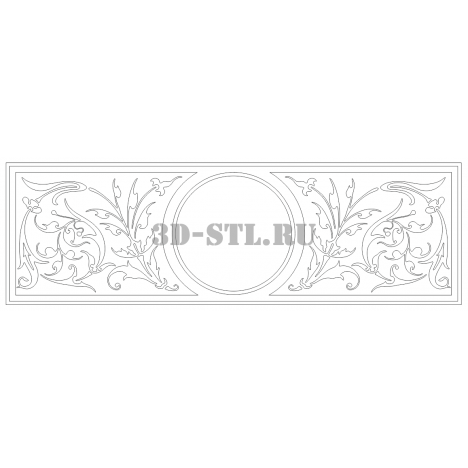 Pattern Element 7 | DXF and CDR - vector file for laser and CNC milling machines (CorelDraw, ArtCAM, AutoCAD, etc.)