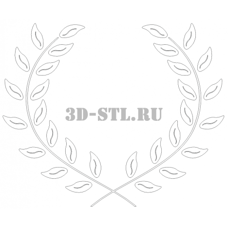 Pattern element 127 | DXF and CDR - vector file for laser and CNC milling machines (CorelDraw, ArtCAM, AutoCAD, etc.)