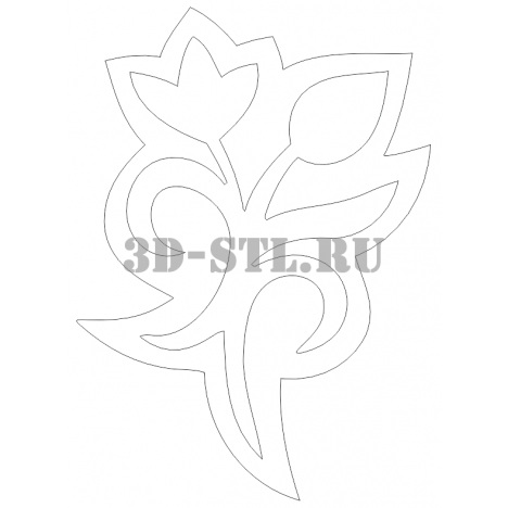 Pattern element 128 | DXF and CDR - vector file for laser and CNC milling machines (CorelDraw, ArtCAM, AutoCAD, etc.)