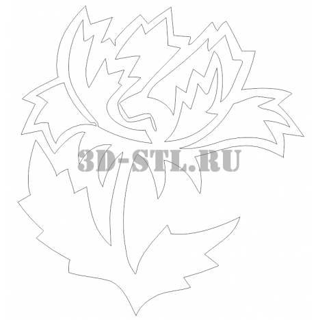 Pattern element 119 | DXF and CDR - vector file for laser and CNC milling machines (CorelDraw, ArtCAM, AutoCAD, etc.)