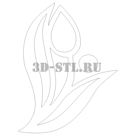 Pattern Element 122 | DXF and CDR - vector file for laser and CNC milling machines (CorelDraw, ArtCAM, AutoCAD, etc.)
