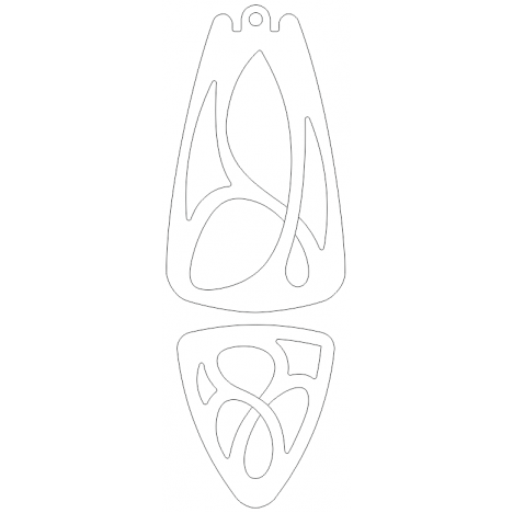Pattern Element 42 | DXF and CDR - vector file for laser and CNC milling machines (CorelDraw, ArtCAM, AutoCAD, etc.)