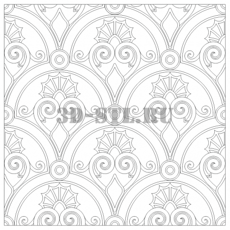 Pattern Element 14 | DXF and CDR - vector file for laser and CNC milling machines (CorelDraw, ArtCAM, AutoCAD, etc.)