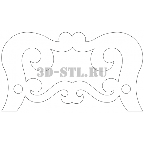 Leg 15 | DXF and CDR - vector file for laser and CNC milling machines (CorelDraw, ArtCAM, AutoCAD, etc.)