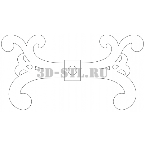 Ножка 10 | DXF и CDR - векторный файл для лазерного и фрезерного станка с ЧПУ (CorelDraw, ArtCAM, AutoCAD и др.)